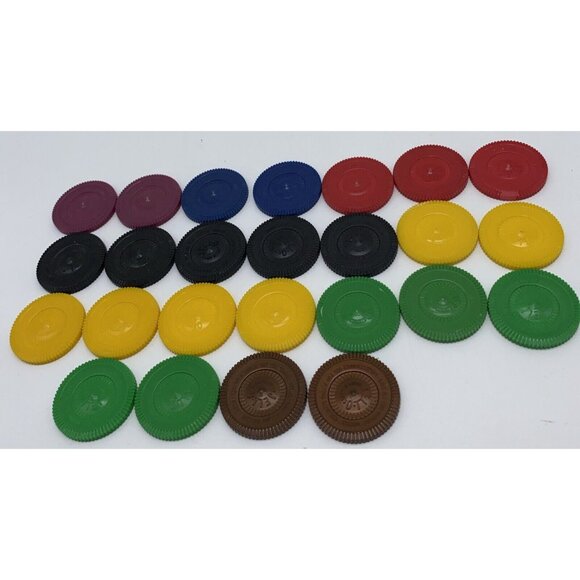 25 Vintage Jello Hostess Coins Automobile Antique Car Chips Picture Wheels - Picture 10 of 14